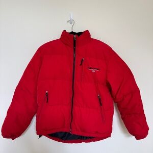 Vintage Ralph Lauren Polo Sport Puffer - Red - Men's Small